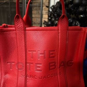 Marc Jacobs Medium Vibrant Red Tote Bag